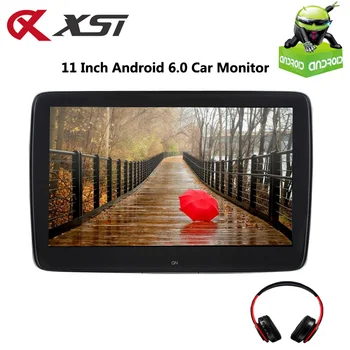 

XST 11 Inch Android 6.0 Car Headrest Monitor IPS Touch Screen HD 1080P Video WIFI/USB/SD/Bluetooth/FM Transmitter/Speaker/Game