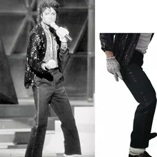 МД Майкл Джексон, черные джинсы Billie, черные прямые брюки, повседневные укороченные джинсы, эластичные брюки до щиколотки