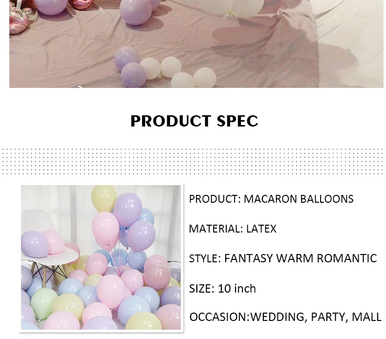 100 шт цветные вечерние шары в виде макарон, украшения для дня рождения, Детские шары, рождественские украшения, воздушные шары для свадьбы, юбилея