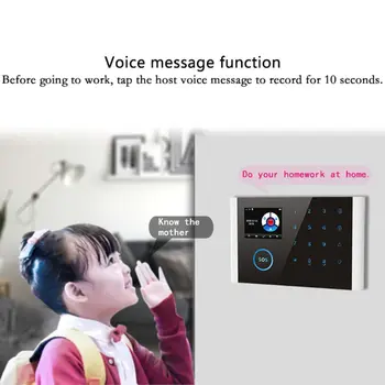 

1Set CS108 Wireless WIFI GSM GPRS Smart Alarm System APP Remote Control RFID Card Home Security Kit with Colorful Screen SOS