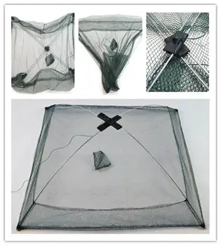 

Mounchain Folding Fishing Net Fish Shrimp Minnow Crab Baits Cast Mesh Trap Fishing Tackle