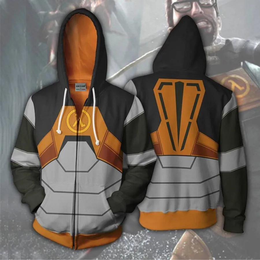 

3d Print Half-Life HL Sweatshirts Hoodie Cosplay Costume Game Hoodie Jackets Coats Men Women New Top