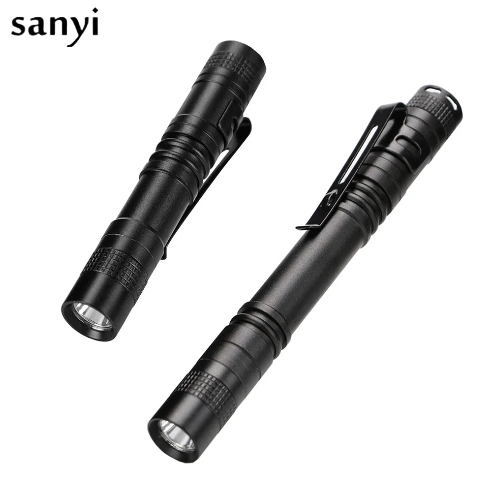 

Mini XPE-R3 Portable Flashlight Single Mode LED Pen Light Torch Flash Light for Hunting Hiking Camping Lighting Use 2*AAA