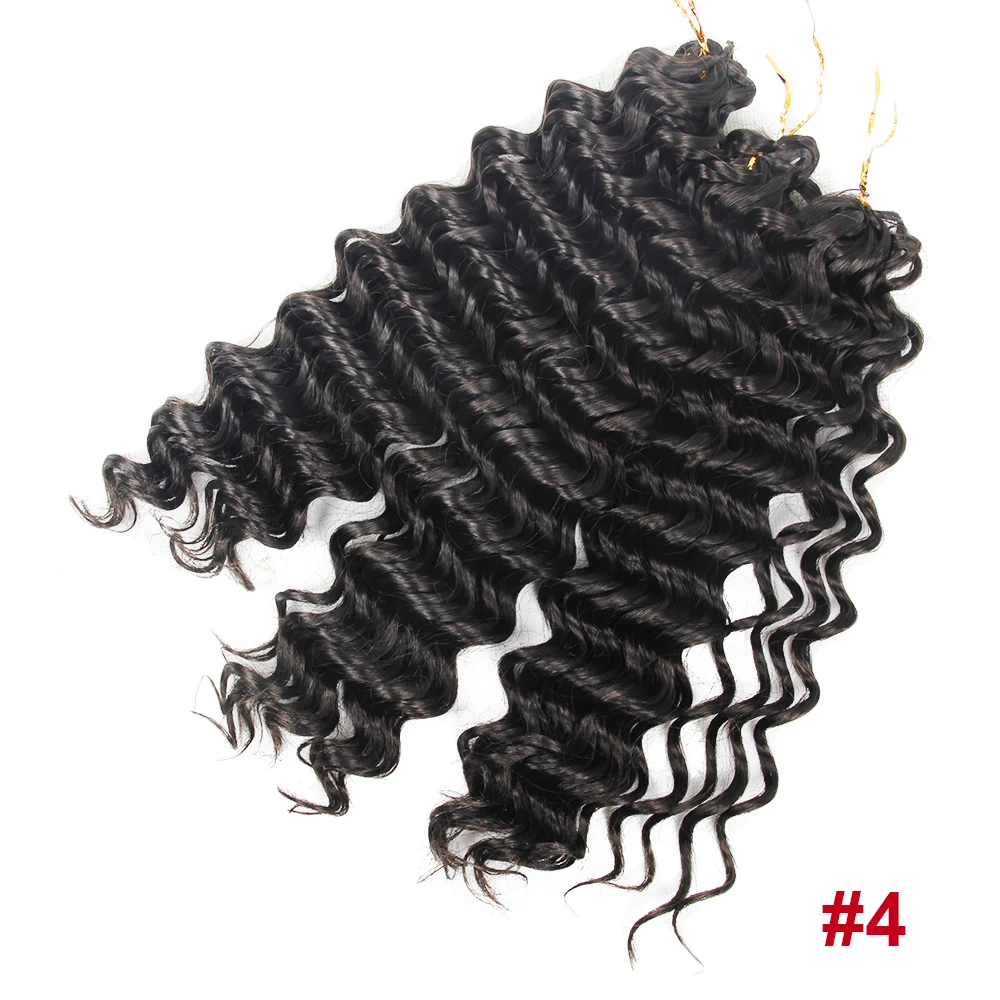 Synthetic Deep Wave Crochet Braiding Hair Extensions 10