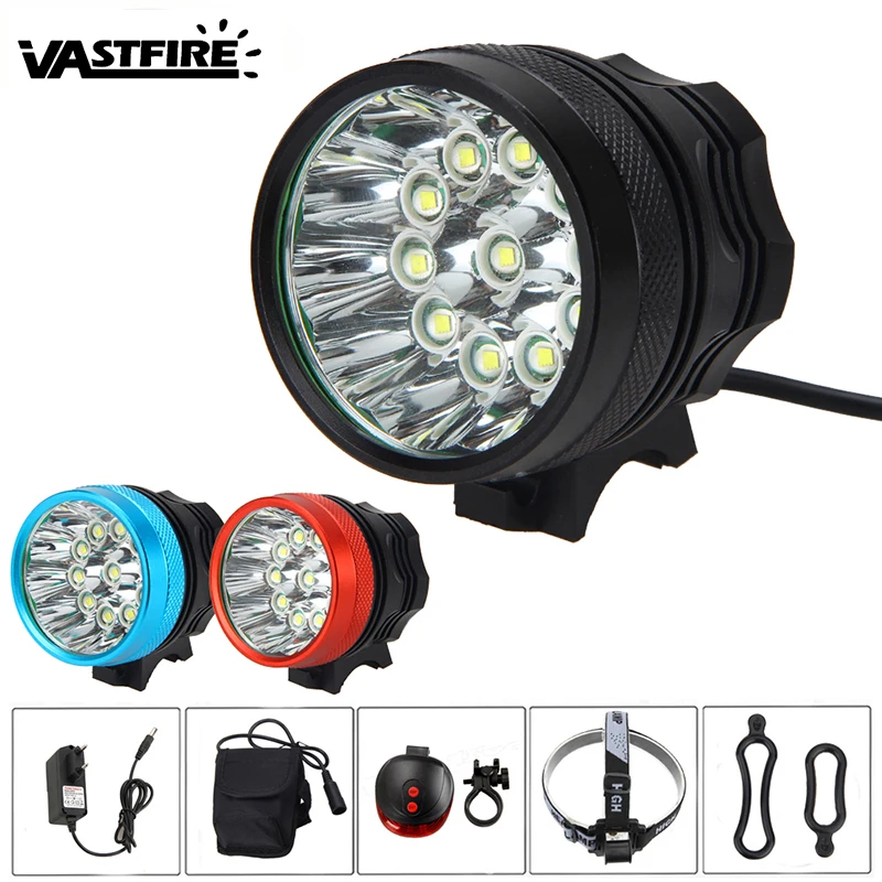 12000 Lumen 11X XM L T6 LED Bicycle Lamps MTB Bike Light 2 in 1