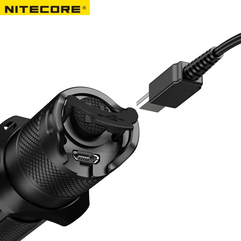  Linterna táctica de carga USB NITECORE MH25GTS CREE XHP35 HD LED 1800 lúmenes con batería NITECORE 