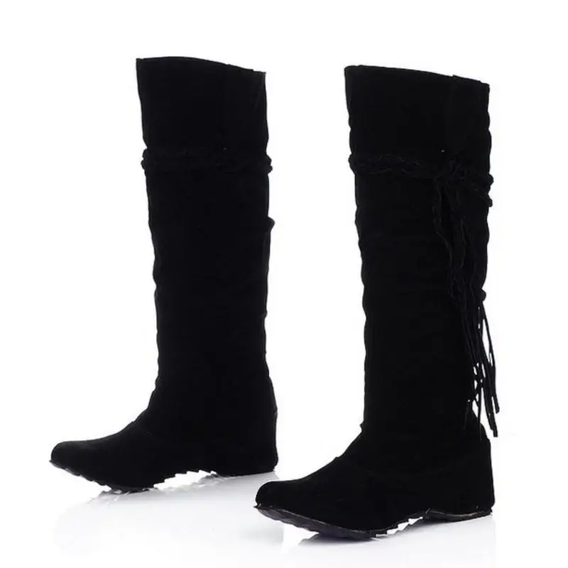 KemeKiss женская обувь на плоской подошве пикантные сапоги зимние теплые сапоги Качественная и модная обувь; теплая обувь; botas feminina P8396 размер 34-43