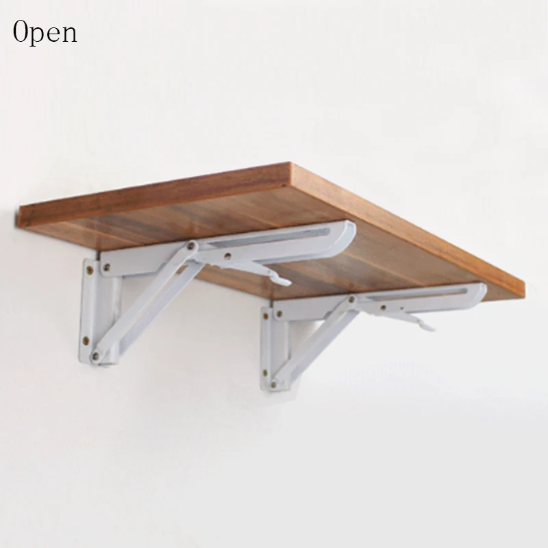 

2Pcs Triangular Folding Bracket Metal Release Catch Support Bench Table Folding Shelf Bracket Home
