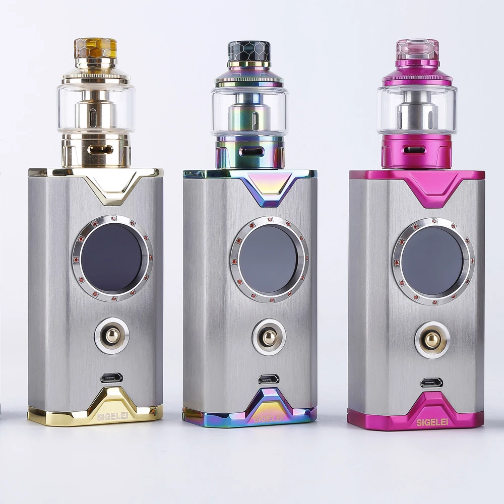 

Newest Design Vape kit E electronic Cigarette mod and atomizer from sigelei Shikra Gem Edition kit super power