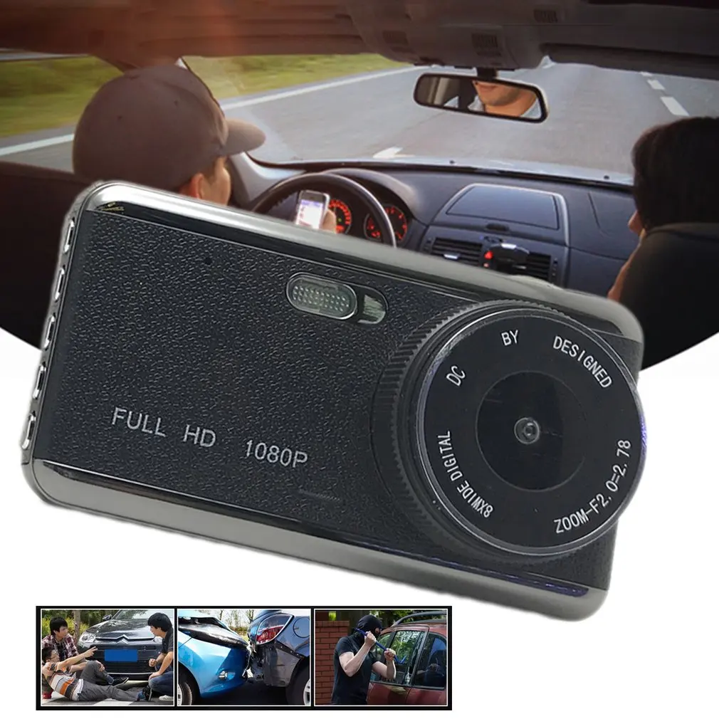

Newest4 Inch Display GPS Dual Lens Camera HD Car DVR Dash Cam Video Recorder G-Sensor Night Vision Car Driving Camera