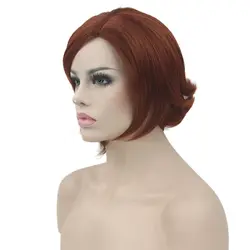 Soowee Короткие Волнистые Синтетический Волосы термостойкость волокна бордовый парик Для женщин Косплэй парики вечерние парики