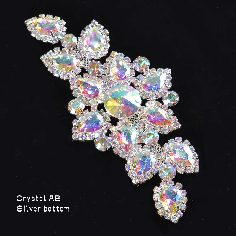 1 шт. аппликация с кристаллами|non hotfix rhinestones|crystal appliquenon |