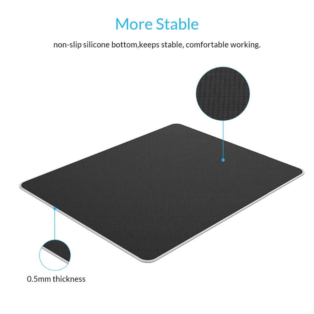  ORICO Aluminum Large Size Mouse Pad PC Computer Non-slip Double Sided Gaming Mousepad Desk Mat For 
