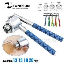 ZONESUN 13/15/18/20 мм Нержавеющая сталь ручной флакон спрей флакон щипцы ручная укупорочная машина для обжима уплотнение укупорочная машина инструмент