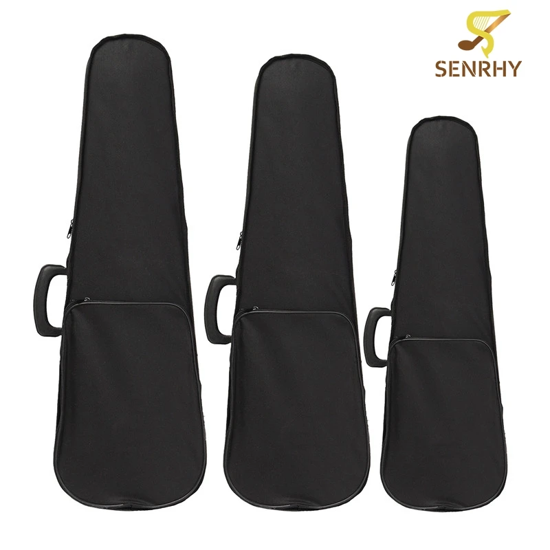 

Black Durable Long-lasting Oxford Fabric Violin Case with Red Lining For 1/4 3/4 4/4 Violin Parts & Accessories