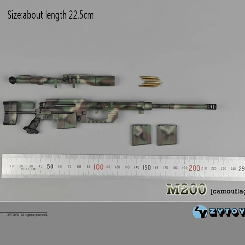 ZY TOYS 1//6 Scale M200 Gun Modle Plastic Rifle For 12/" Action Figure Body Black