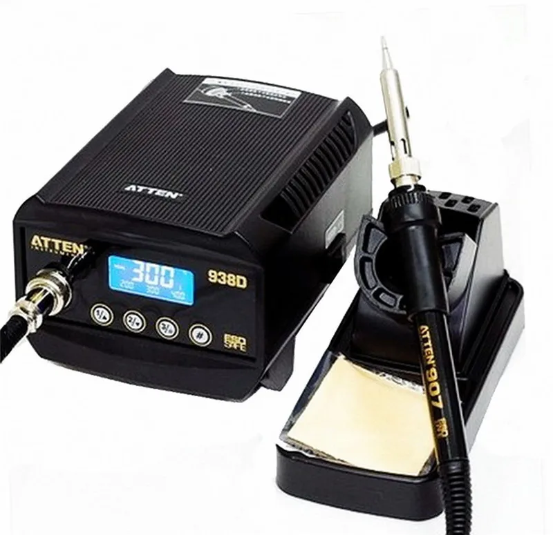 

220V 60W ATTEN AT938D ESD Digital Soldering Iron Station Solder Iron AT-938 Machine