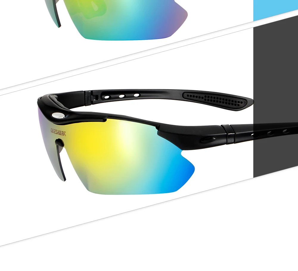 Myopic Cycling Sunglasses Polarized Changeable 5 Lens UV Protection
