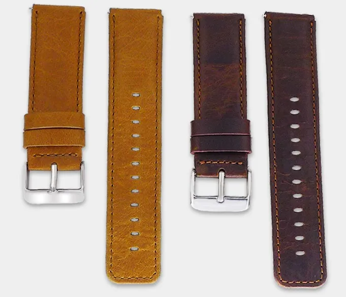 Винтажный стиль коричневый цвет натуральная кожа часы ремешок для Fitbit Blaze фитнес трекер Браслет с булавками