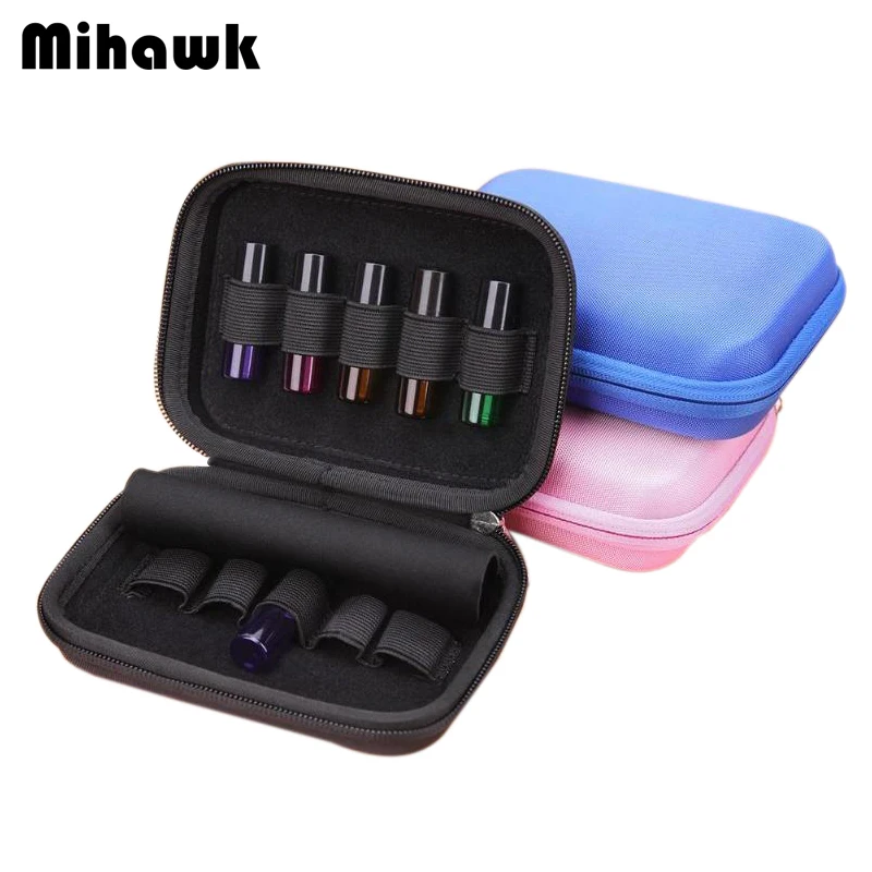 

Mihawk 10 Slot Bottle Essential Oil Shockproof Rollers Mini Perfume Bag Travel Portable Carrying Holder Nail Polish Storage Gear