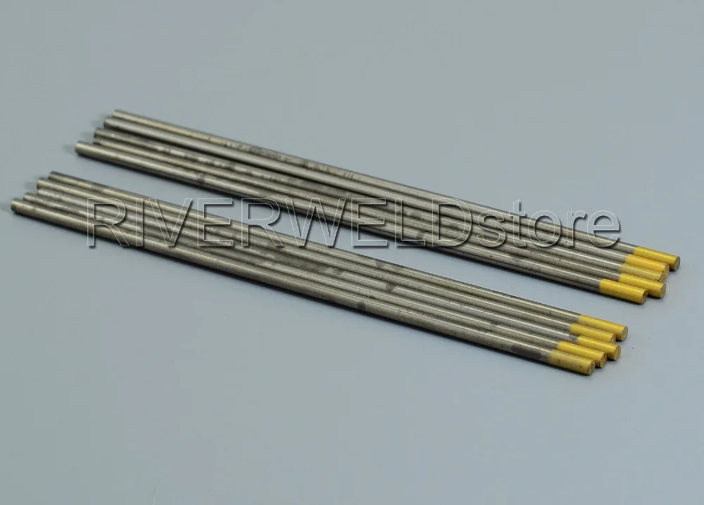 1.5% Lanthanated TIG сварки Вольфрам электрод WL15 золото 1/" x6"(3,2x150 мм) Tig Rod 10 шт