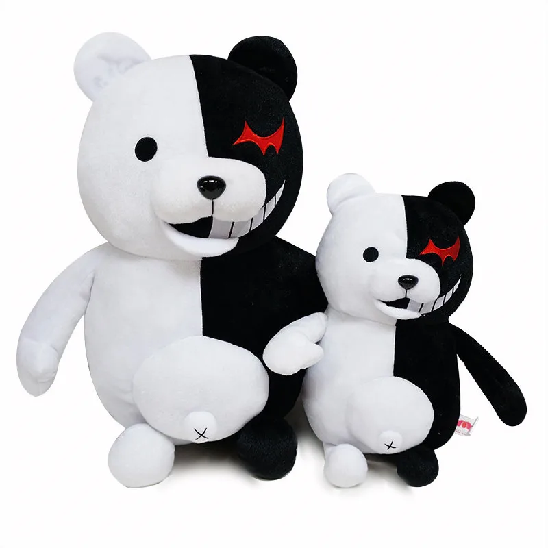 Милые Мультяшные куклы Dangan Ronpa Monokuma, плюшевые игрушки, черный белый медведь, плюшевые детские игрушки высшего качества, подарок на день рождения ребенка