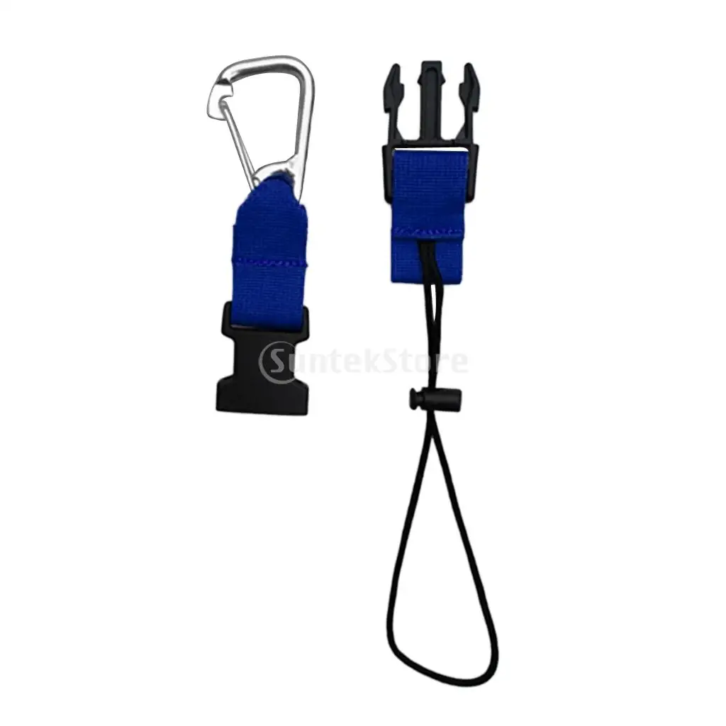 Heavy Duty Scuba Diving Camera Lanyard with Webbing Strap and Quick Release Buckle Underwater Torch Clip Accessories