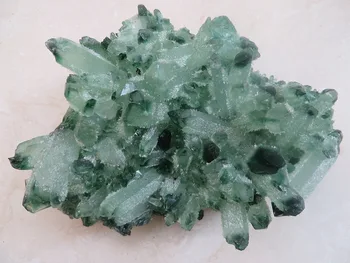 

1299g AA Natural Green Original Quartz Crystal Cluster Crystal Healing