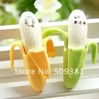 180 pcs/Lot ( 2 pcs/bag ), Free Shipping, Promotion Novelty Banana Eraser, Cartoon Fruit Style Eraser, Cute Gift