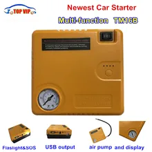 TM16B новейшее автомобильное пусковое устройство power Bank автомобильное зарядное устройство бустер аварийный аккумулятор Быстрый пусковой стартер Электрический надувной насос