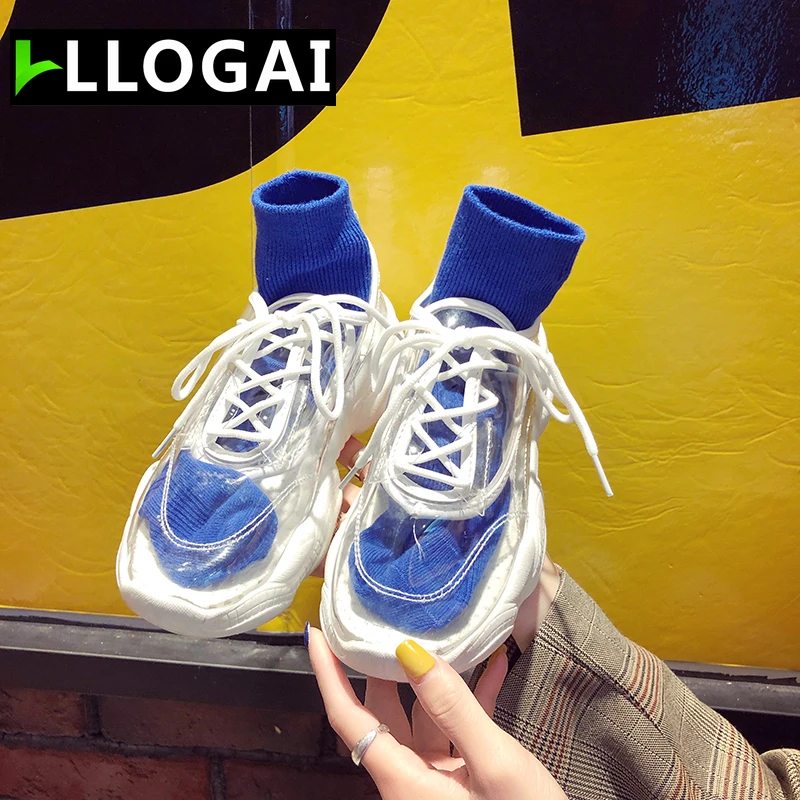 

Fashion Transparent Vulcanized Shoes Round Rubber Sneakers Women Sheos Outdoor Casual Women Shoes Spring Shoes Woman Platform
