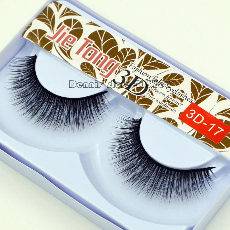 

1 Pair 3D Natural Black LongEvenly distributed Fluffy Thick False Eyelashes Extension Makeup Fake Eye Lashes IDH2 Beauty DIY 17#