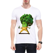 2018 Summer Men T-shirt Nunchakus Cauliflower Design T Shirt Short Sleeve Hipster Cool Kung Fu Fitness T-Shirt L1-C-71