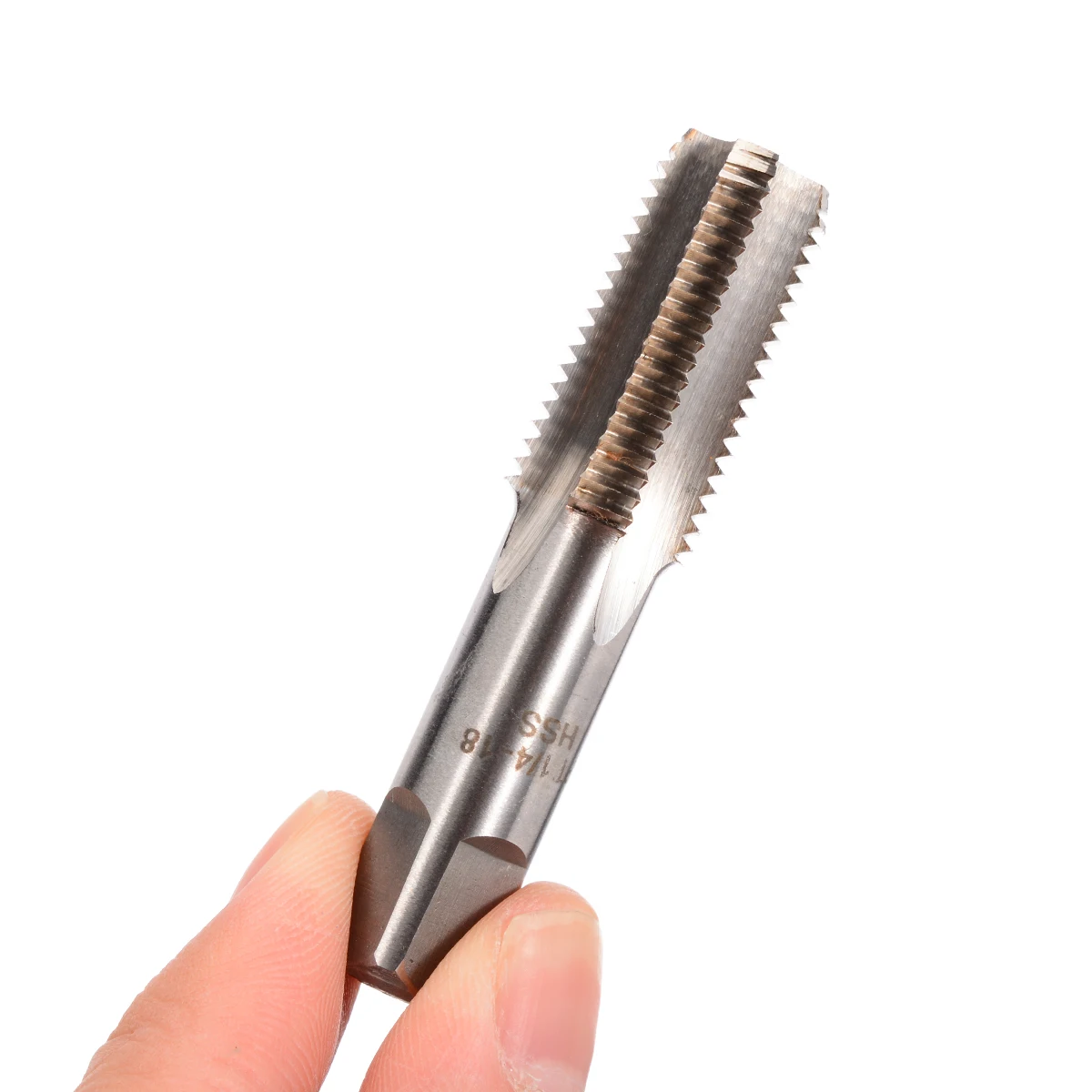 1X HSS Screw Threaded Tap Hand Tools 1/4" - 18 NPT Model High Speed Steel Taper Pipe Tap Metal Screw Thread Cutting Tool