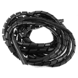14 мм внешний диаметр 17 футов полиэтилена спирального провода Обёрточная бумага кабель