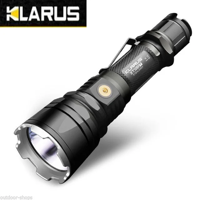 

KLARUS XT12GT CREE LED XHP35 HI D4 LED Extended Reach Tactical Flashlight Magnetic Charging with Original 3600mAh Battery