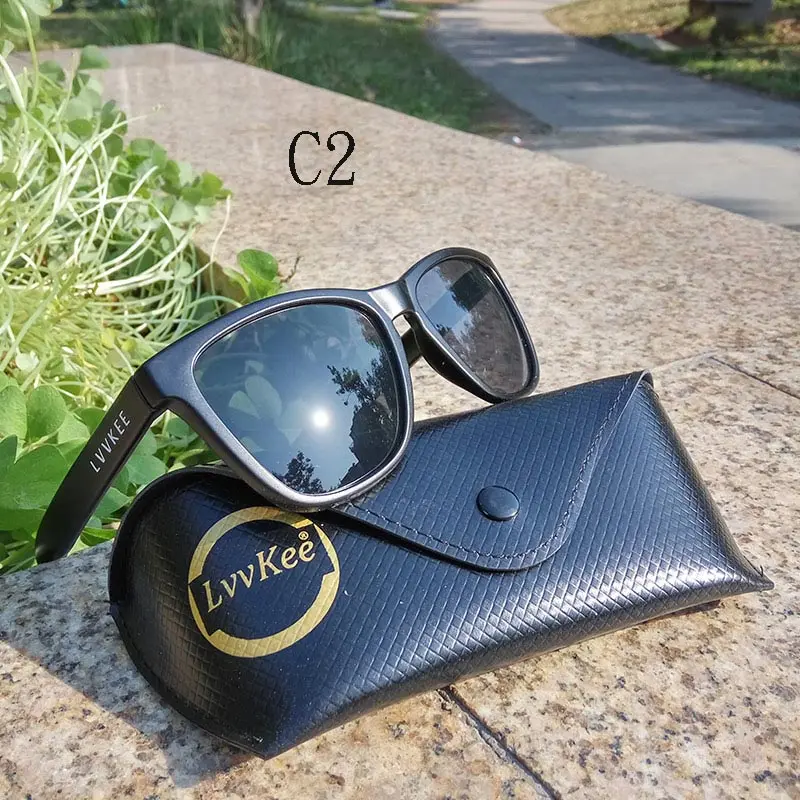 LVVKEE модные брендовые Дизайнерские мужские Солнцезащитные очки женские цветные линзы фирменный логотип с оригинальной упаковкой uv400 Солнцезащитные очки - Цвет линз: C2  with box