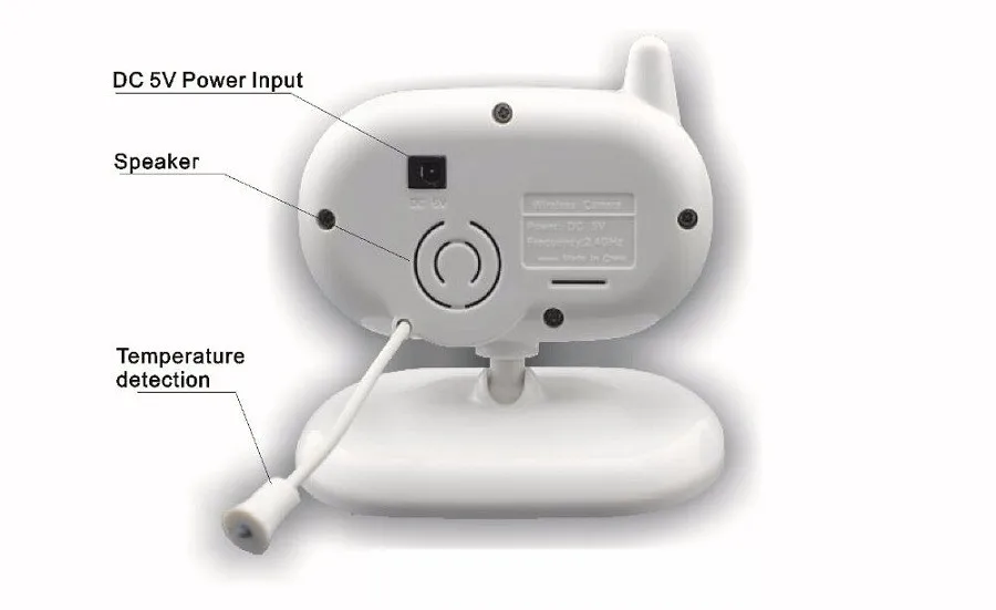 Радионяня babyfoon met camera 3,5 дюймов TFT lcd 2,4 Ghz 2 way talk IR ночного видения 4 колыбельных монитор температуры