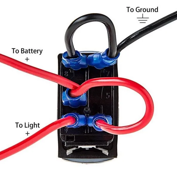 12 v/24 v синий светодиодные лампы 5 Pin включения-выключения кулисный переключатель spst генератора сигналов произвольной формы стиль carling покупателей DIY Автомобиль Лодка Водонепроницаемый IP66