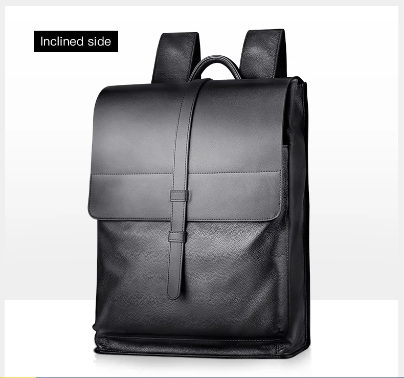 Padieoe роскошный мужской рюкзак из натуральной коровьей кожи, модный квадратный дизайн, мужская сумка для ноутбука, деловой мужской кожаный рюкзак