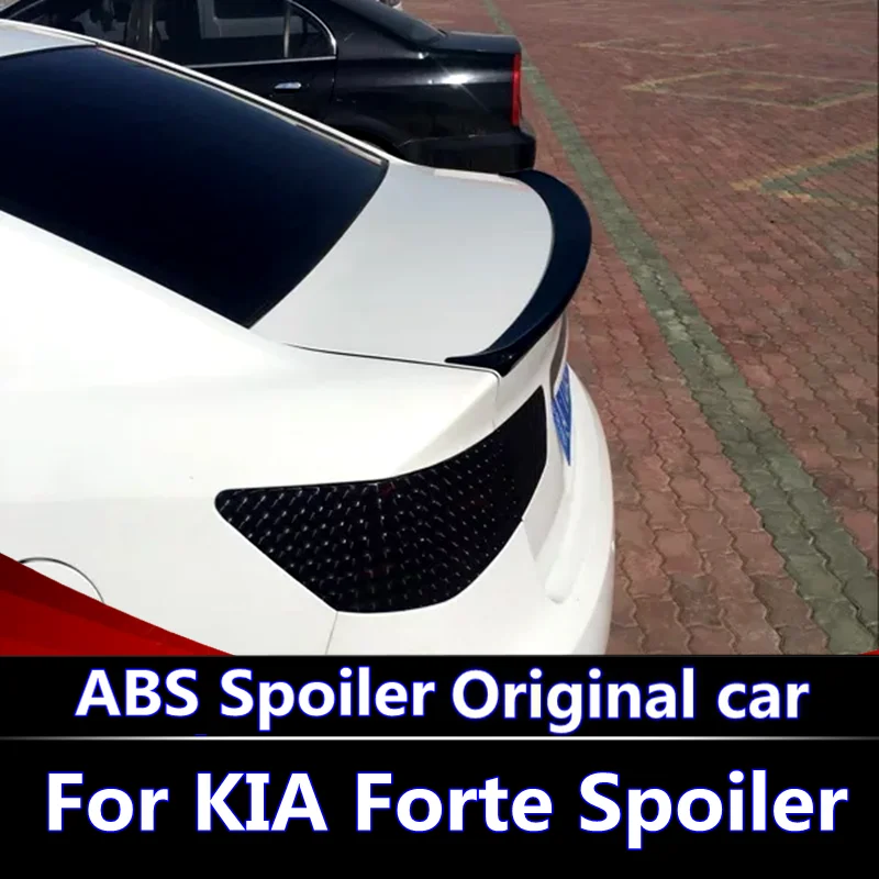 

For Kia Forte 2011-2015 Spoiler High Quality ABS Material Car Rear Wing Primer Color Rear Spoiler For For Kia Forte spoiler