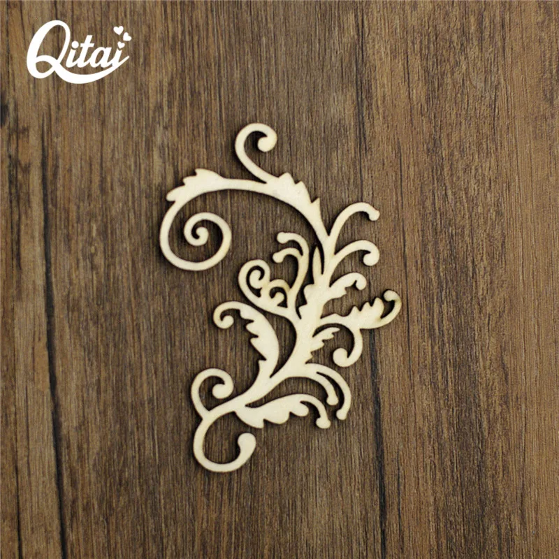 QITAI 15 шт./кор. специальные классические лозы растения лазерная резка деревянная
