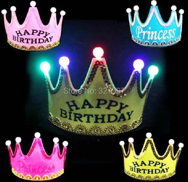 Birthday Led Light Crown Light Cap Headband Children Hairwear New Year Halloween Cosplay Party Decoration Supplies 12pcs Lot Costumes Family Costume Express Free Shippingcostume Microphone Aliexpress