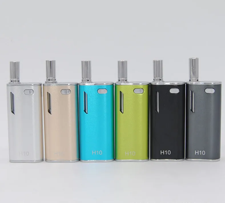 H10 CBD Vape Mod Kit E Cigarette 650mAh Built-in Battery 0.8ml Thick Liquid Cartridge Atomizer Mini Box Mod Pen Vaporizer Kit