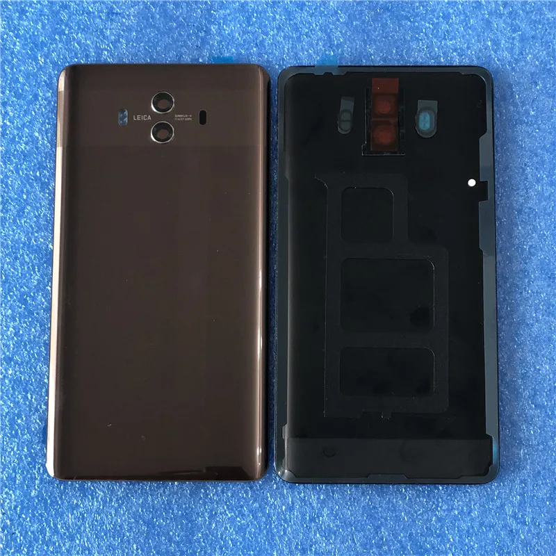 Чехол для 5," huawei mate 10 ALP-L09 ALP-L29 Axisinternational, стеклянная задняя крышка для батареи, чехол+ вспышка+ стеклянный объектив+ рамка для камеры