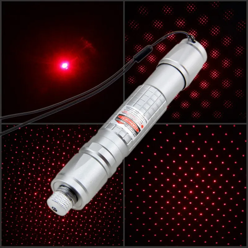 

650nm 1mw Red Laser Light Mini Pen Lazer Pointer Light Burning Beam Light for Hunting+18650 Battery+Universal Charger