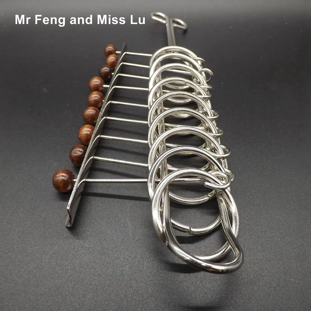

Chinese Nine Ring Mind Game Brainteaser Toy Wire 3d Metal Puzzle