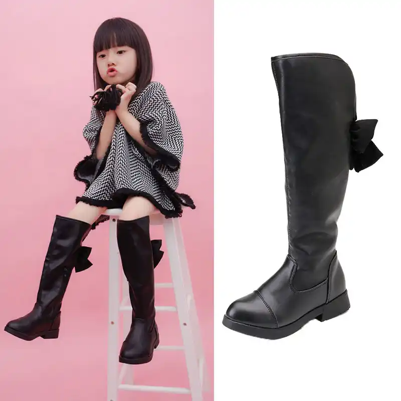 children's knee high leather boots