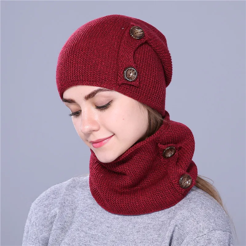 Модная зимняя шапка Xthree вязаная Шапка бини шарф новая Толстая шапка|winter hats for