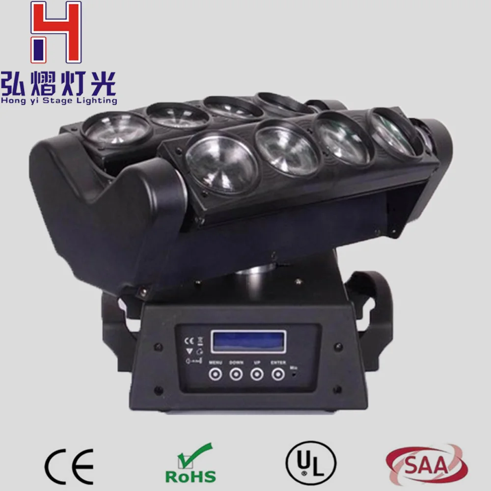 

8x10W RGBW 4in1 LED Moving Head beam light Spider Led light DJ Disco Club Party Wedding Stage Effect